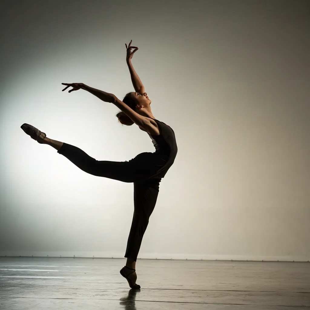 Elegant dance pose